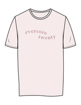The Womens Tee - Pink - EVERCORE - Center Chest Stacked & Back Image Stacked - Printed - Mauve