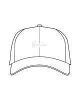 The Dad Hat - White - Botoxie - Center Crown - Embroidered - Tone on Tone