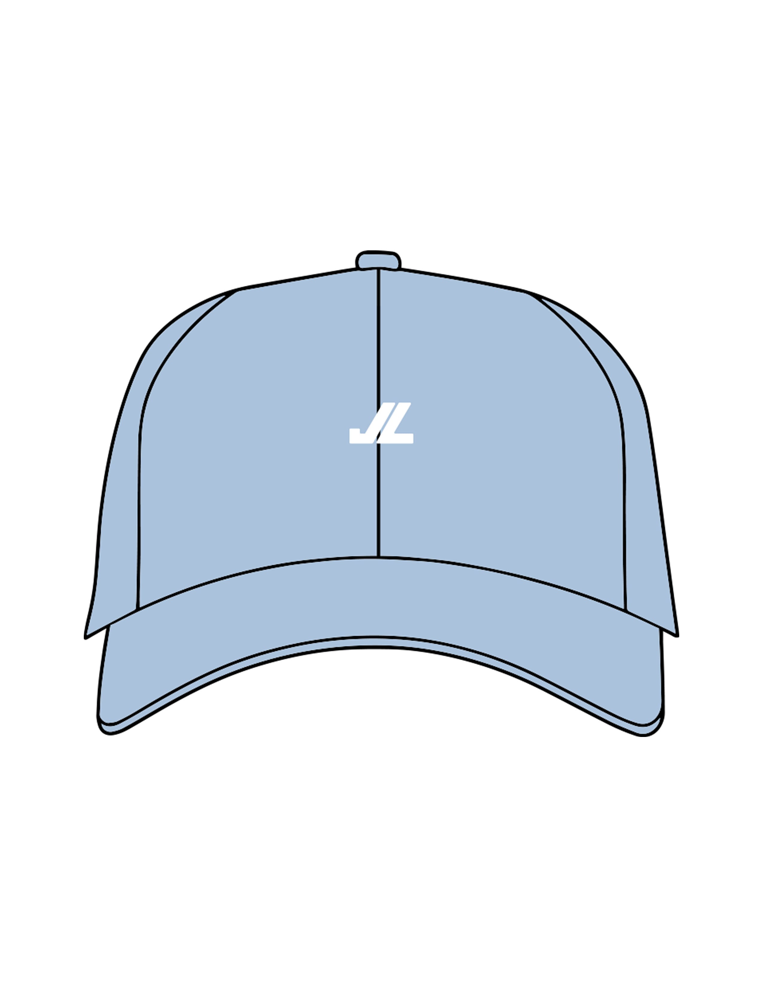 The Dad Hat - Sky - JL Marketing - Center Crown - Embroidered - White
