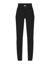 The Basic Legging - Black - Powerhaus Lagree - Back Waistline - Printed - White