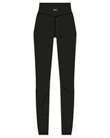 The Basic Legging - Black - Infinite Fitness - Back Center Waist - White