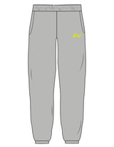 The Womens Sweatpants - Heather - Whit At Home - Left Leg - Printed - Lime