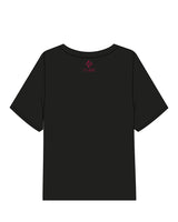 The Midweight Crop Tee - Black - 513 Lagree - Center Chest Stacked & Center Back Neckline Stacked - Printed - Full Color