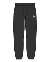 The Womens Classic Sweatpants - Washed Black - Country Store Main - Left Leg - Printed - Full Color
