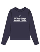The Mens Heavyweight Long Sleeve - Midnight - UCSD Dance - Center Chest Stacked - Printed - Full Color