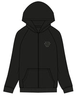 Commit Fitness - Mens Zip Hoodie -  Black with Oat