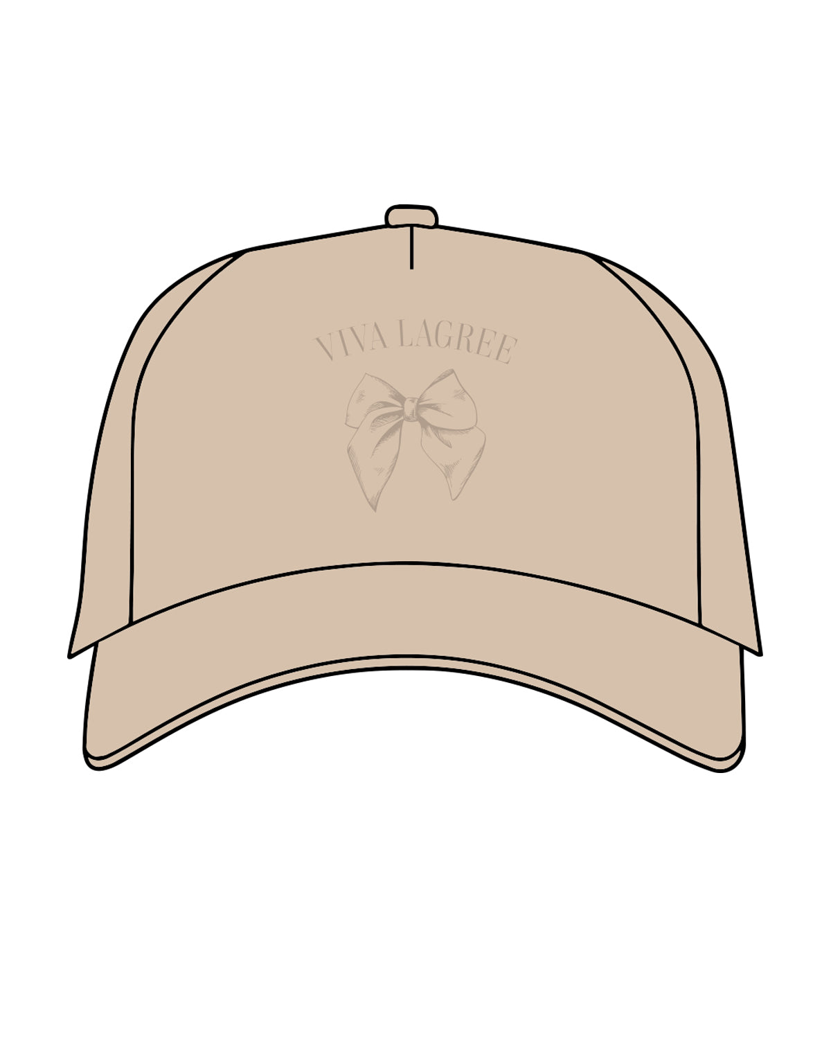 The Trucker Hat - Sand - Viva Lagree - Front Center Stacked - Tone on Tone