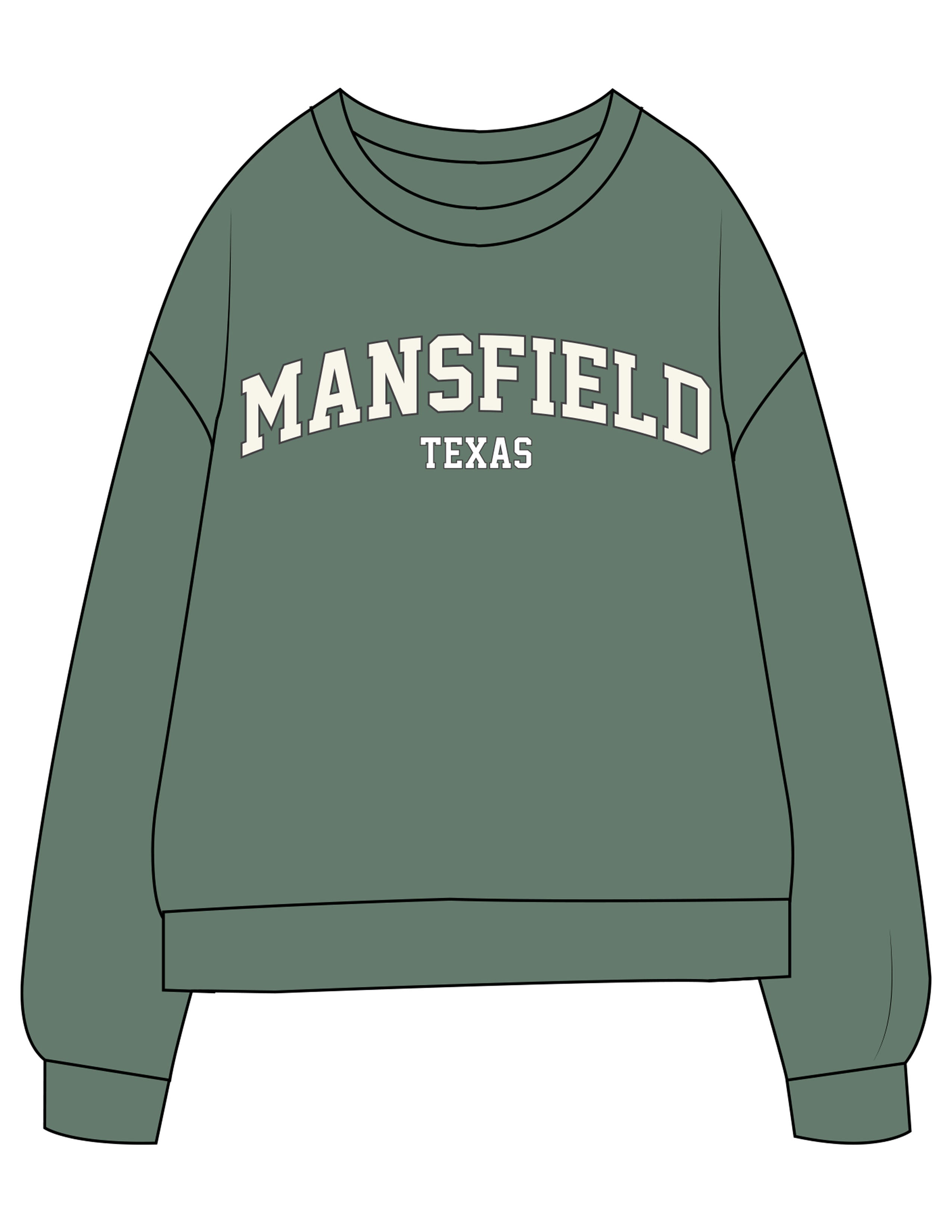 The Midweight Unisex Crewneck - Washed Alpine - Refined Movement - Center Chest Stacked & Back Stacked - Printed - Full Color