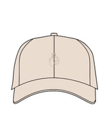 The Dad Hat - Stone - Chemo Club - Center Crown & Back - Embroidered - Tone on Tone