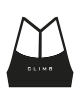 The Basic Bra - Black - LVL - Center Chest & Back Icon - Printed - White
