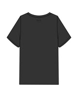 The Womens Heavyweight Tee - Washed Black - Core&Co - Center Chest & Back Center Neckline - Black