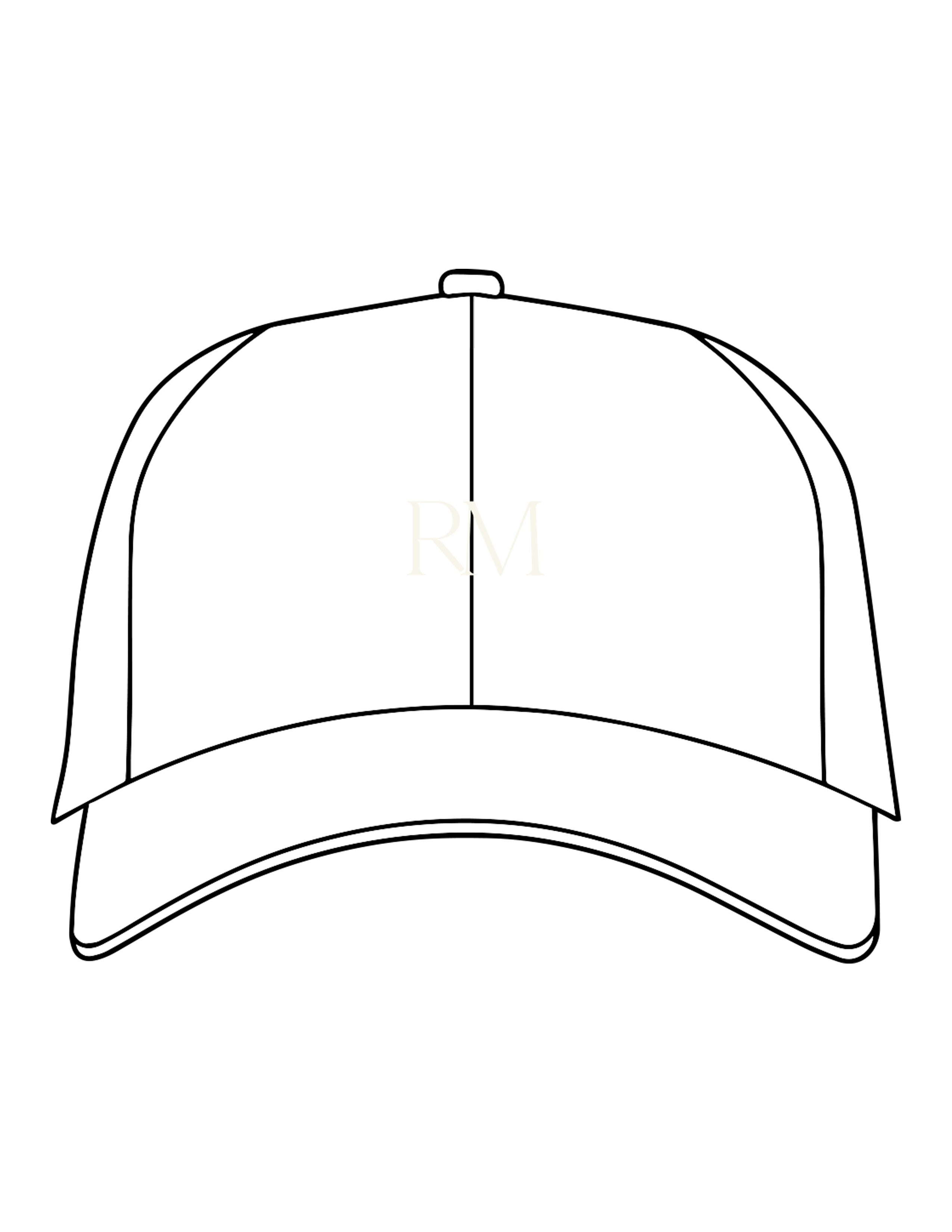 The Dad Hat - White - Refined Movement - Center Crown "RM" - EMB - Off White