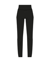 The Basic Legging - Black - Hilo House - Back Waist & Left Leg - White