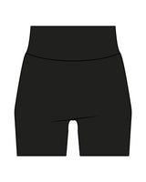 The Basic Short - Black - Heroes Fitness - Back Waistline - Printed - White