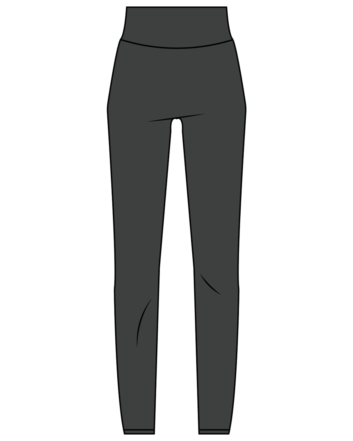 The Basic Legging - Pebble - Lava - Back Left Leg -  White