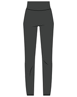 The Basic Legging - Pebble - Lava - Back Left Leg -  White
