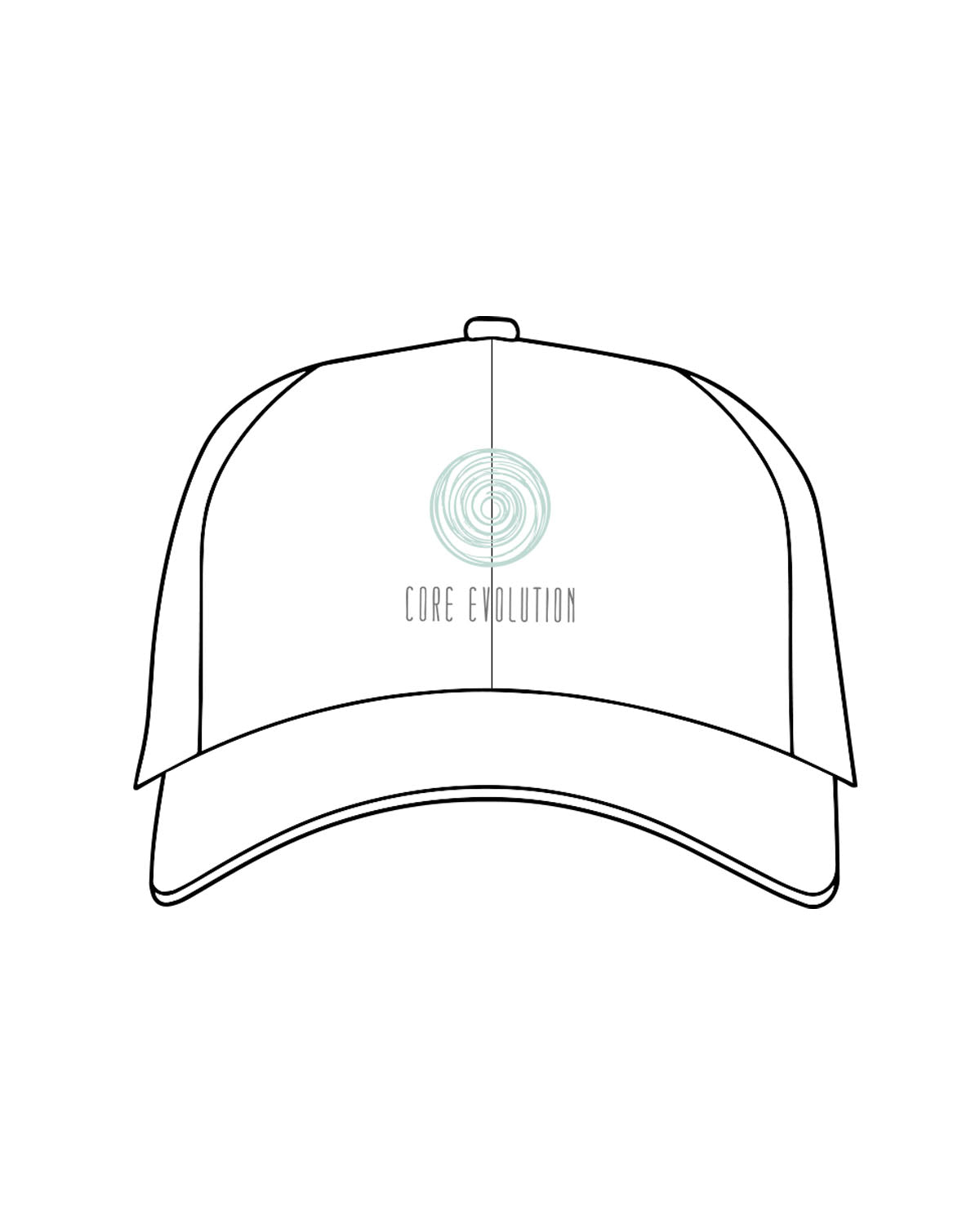 The Dad Hat - White - Core Evolution - Center Stacked - Back - Text Arch Full Color