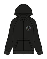 The Womens Zip Hoodie - Black - Cyclebar San Elijo Hills - Left Chest & Back Image - Printed - Full Color