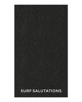 The Gym Towel - Black - Surf Salutations - Bottom Part Logo - Embroidered - White - Gym Bag - Black - Center Body - Black & White