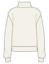 The Mens 1/4 Zip - Off White - Drench - Front Lower Left - Embroidered - Periwinkle