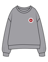 The Mens Crewneck - Heather - Method Lagree - Left Chest Embroidered Full Color - Center Back Printed Red