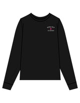 The Mens Long Sleeve - Black - BHF BCA2026 - Left Chest & Back Stacked "FIRE DEPARTMENT" - Printed - Full Color