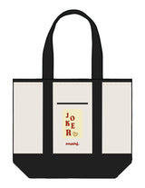 The Contrast Tote Bag - Natural / Black - Barnes. The Label - Center Body Joker - Printed - Full Color