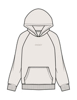 The Womens Hoodie - Bone - ZENERGY CYCLING - Center Chest - Embroidered - Tone on Tone