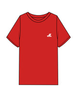 The Mens Heavyweight Tee - Red - JL Marketing - Left Chest & Back Image - Printed - White