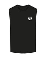 The Muscle Tank - Black - Krista - Left Chest Logo & Center Back Stacked - Printed - Full Color
