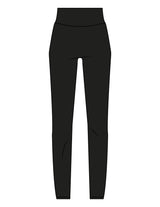 The Basic Legging - Black - REFORM Pilates Studio - Back Waistline - Printed - White