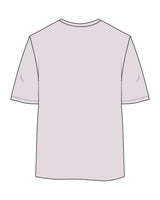 The Womens Oversized Tee - Orchid - Absolute Pilates - Center Chest - Printed - Purple