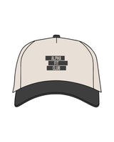 The Canvas Cap - Natural / Coal - Alpha Fit - Front Stacked - Embroidered - Charcoal