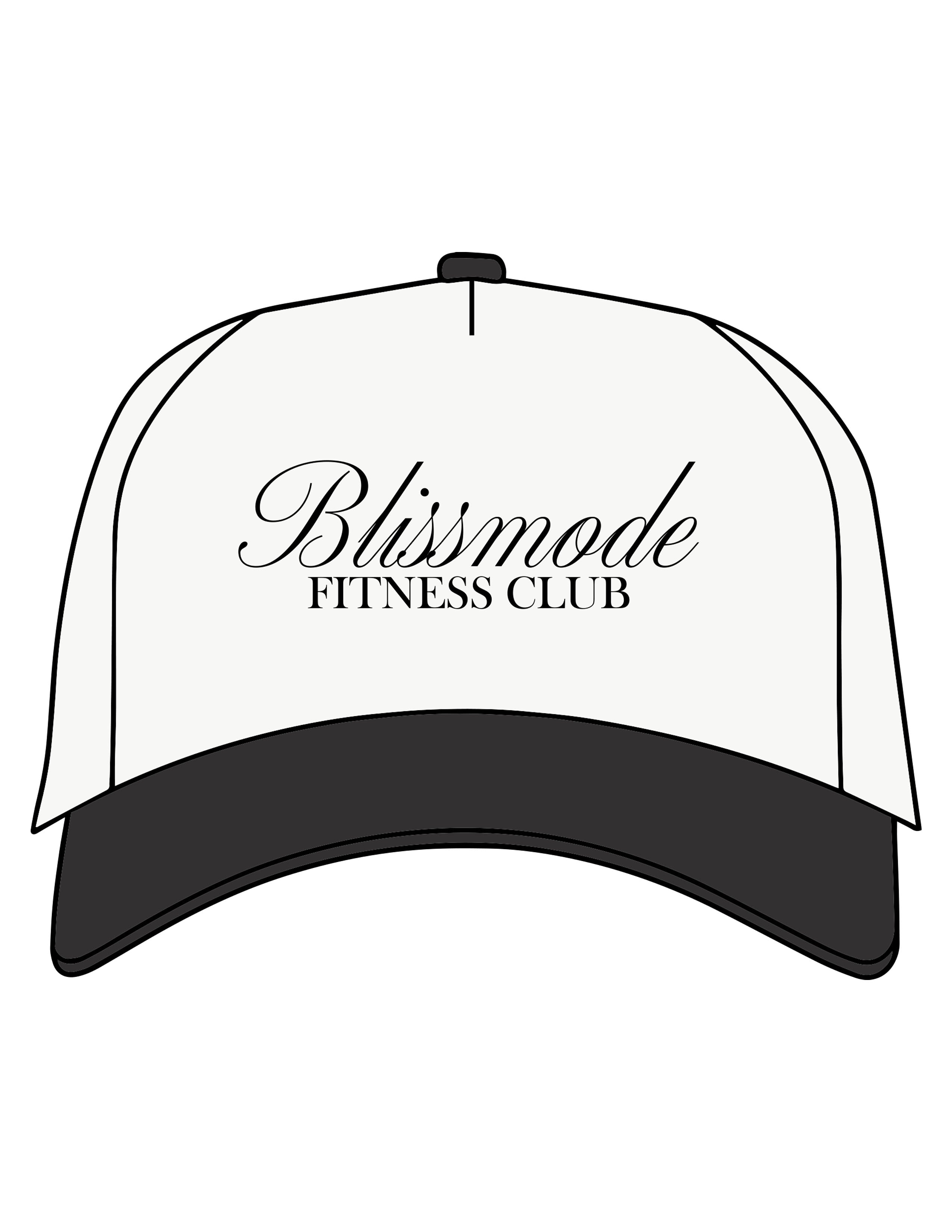 The Canvas Cap - Natural / Black - BLISSMODE FITNESS - Center Chest Stacked - EMB - Black