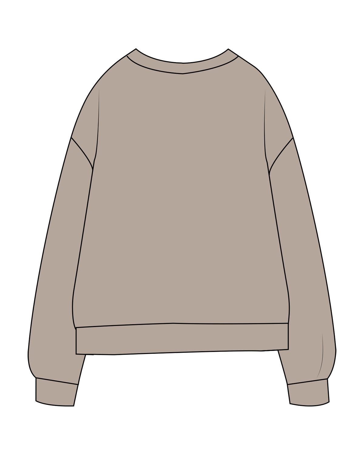 The Midweight Unisex Crewneck - Washed Cement - 360 Wellness - Left Chest Stacked - Printed - Tone on Tone