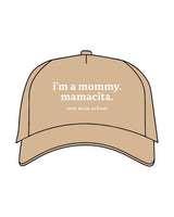 The Foam Trucker - Khaki - New Mom School - Center Crown Stacked - Printed - White