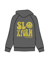 The Womens Hoodie - Shadow - Slo x Form - Left Chest & Back Stacked - Printed - Yellow Green