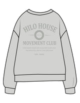 The Midweight Unisex Crewneck - Washed Sage - HiLo - Center Chest & Back Stacked - Printed - Tone on Tone
