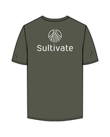 The Mens Tee - Cypress - Sultivate - Left Chest & Back Stacked - Printed - White