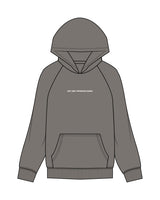 The Mens Hoodie - Washed Gray - East Coast Performace Running - Center Chest - Back Stacked - Printed - Full Color