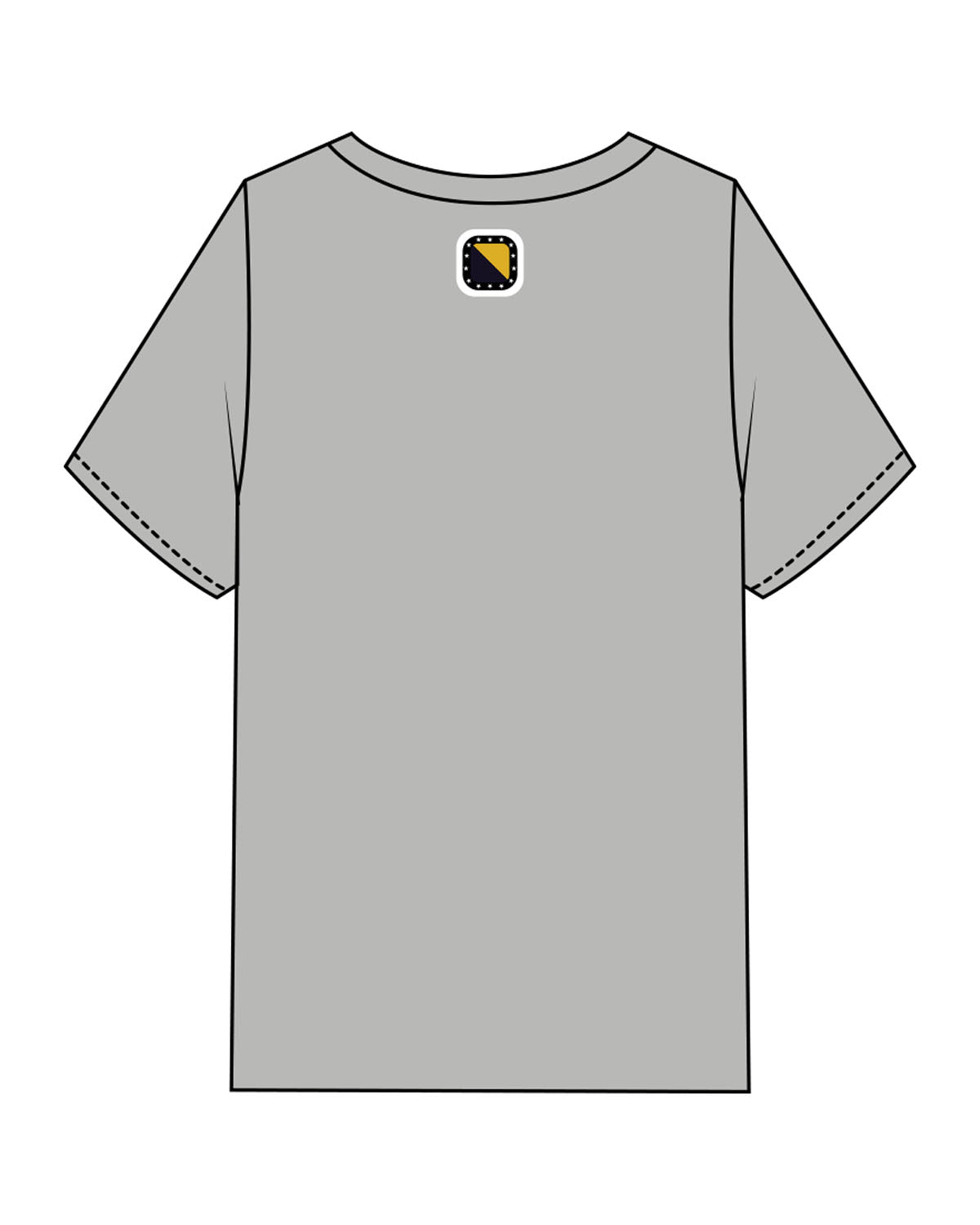 The Mens Heavyweight Tee - Heather - Odyssey Performance - Center Chest Stacked - Back Neckline - Printed - Full Color