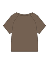 The Kids Tee - Walnut - Bali Beach Co - Chest Stacked - Printed - Off White