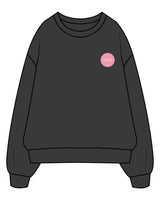 The Mens Crewneck - Washed Black - Pura - Left Chest - Full Back - Printed - Full Color