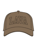 The Foam Trucker - Walnut - Lava - Center Crown - Printed - Black