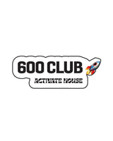 The Sticker - White - Activate House - 600 Club - Full Color