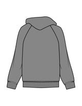 The Womens Hoodie - Shadow - ZENERGY CYCLING - Center Chest - Embroidered - Tone on Tone