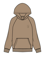 The Mens Hoodie - Sand - Bruehl - Left Chest - Icon - Tone on Tone