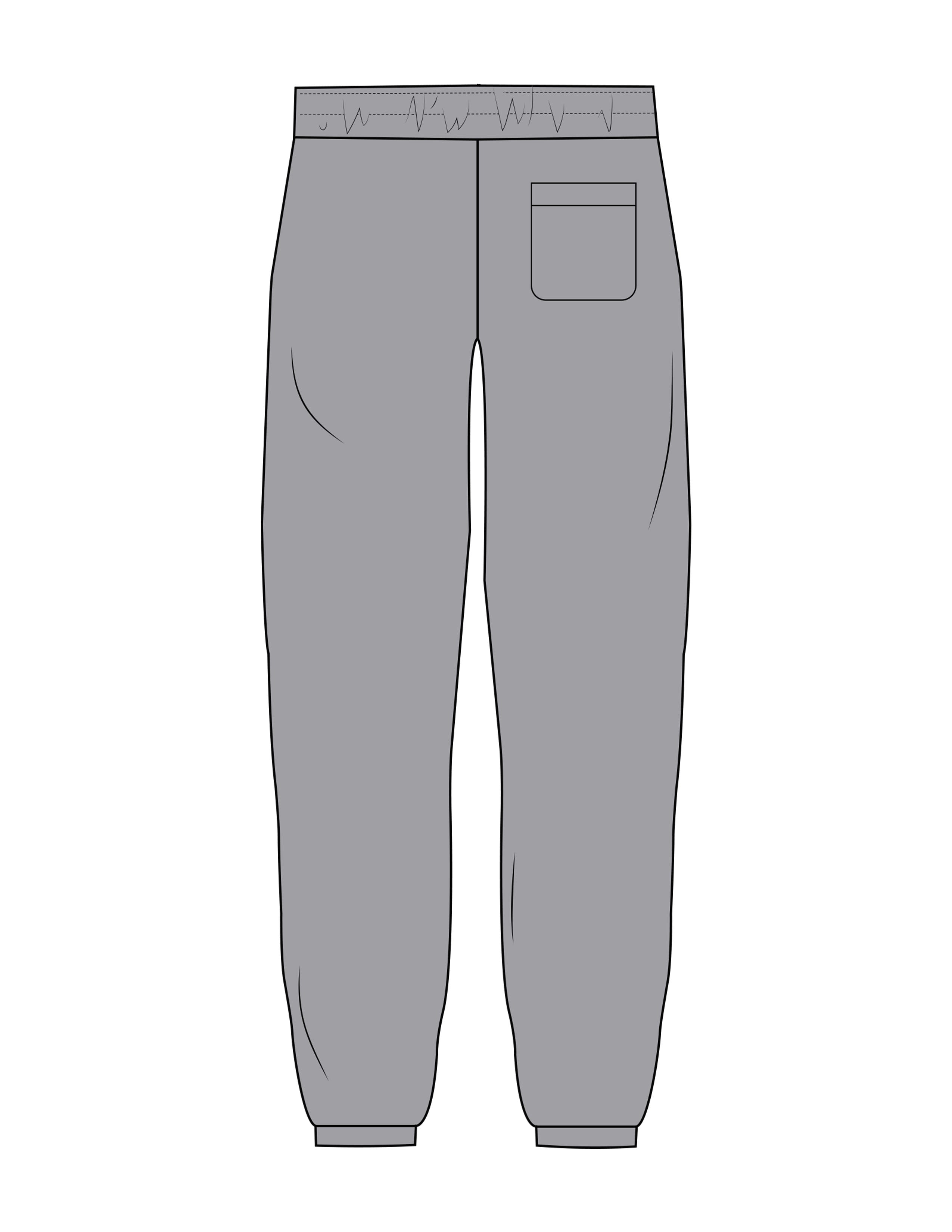 The Womens Sweatpants - Heather - Powerhaus Lagree - Right Leg - Printed - Green