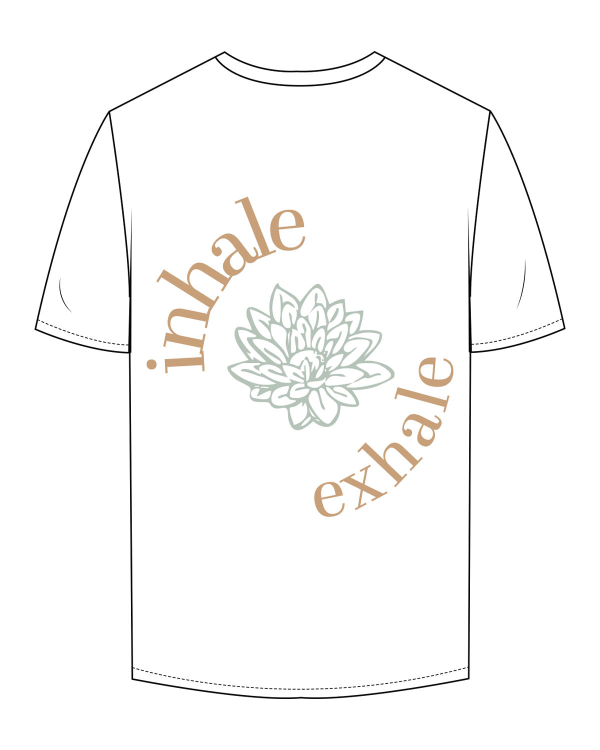 The Mens Tee - White - Balanced Self - Center Chest & Full Back - Printed - Full Color