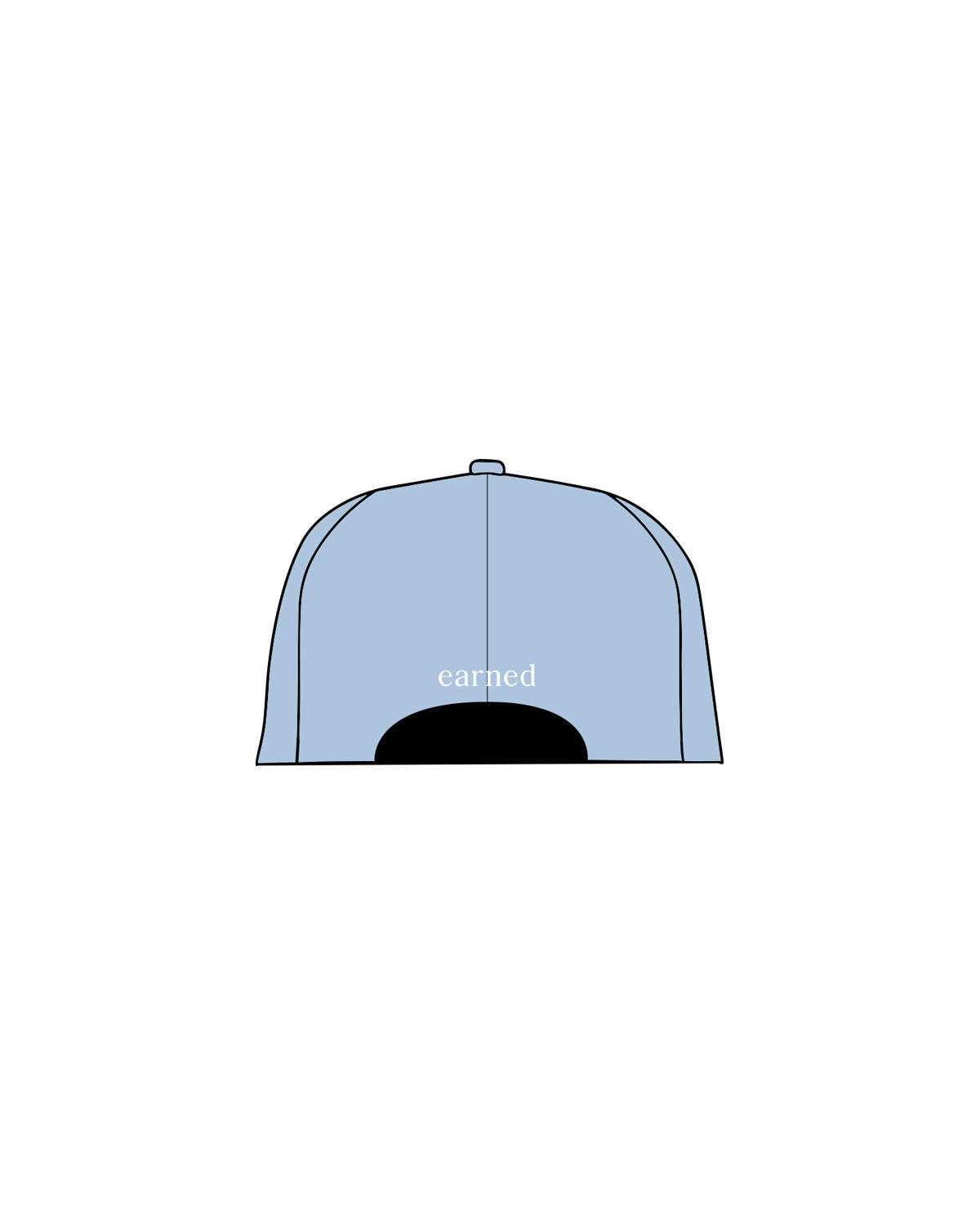 The Dad Hat - Sky - Mantra - Center Crown & Back Panel - Embroidered - White